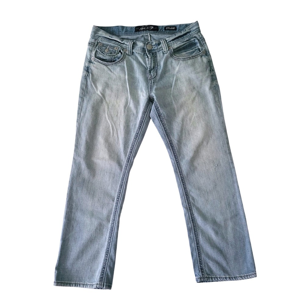 Seven7 Jeans Mens 34x30(29) Light Blue Straight‎ Fit Stretch Denim Seven 7
